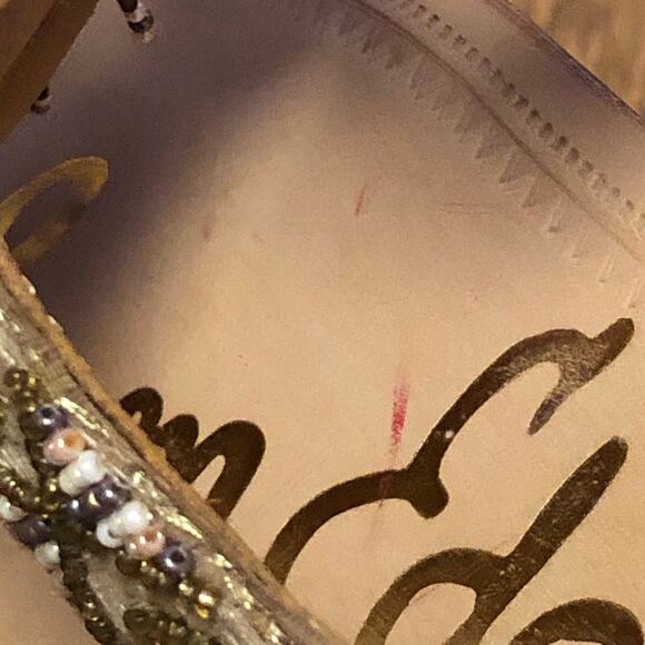 Sam Edelman Anella Multi Bead Fringe Slip On Thong Sandals Size 8 - Picture 15 of 15